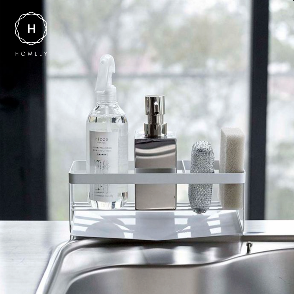 Homlly Tonii Sink Kitchen Sponge & Bottle Holder with Drainage