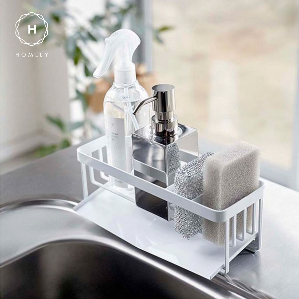 Homlly Tonii Sink Kitchen Sponge & Bottle Holder with Drainage