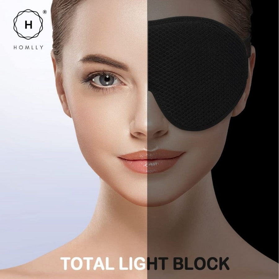 Homlly Luna Eye Mask - 99% Blackout 3D Contoured Sleeping Travel Eye Mask Blindfold