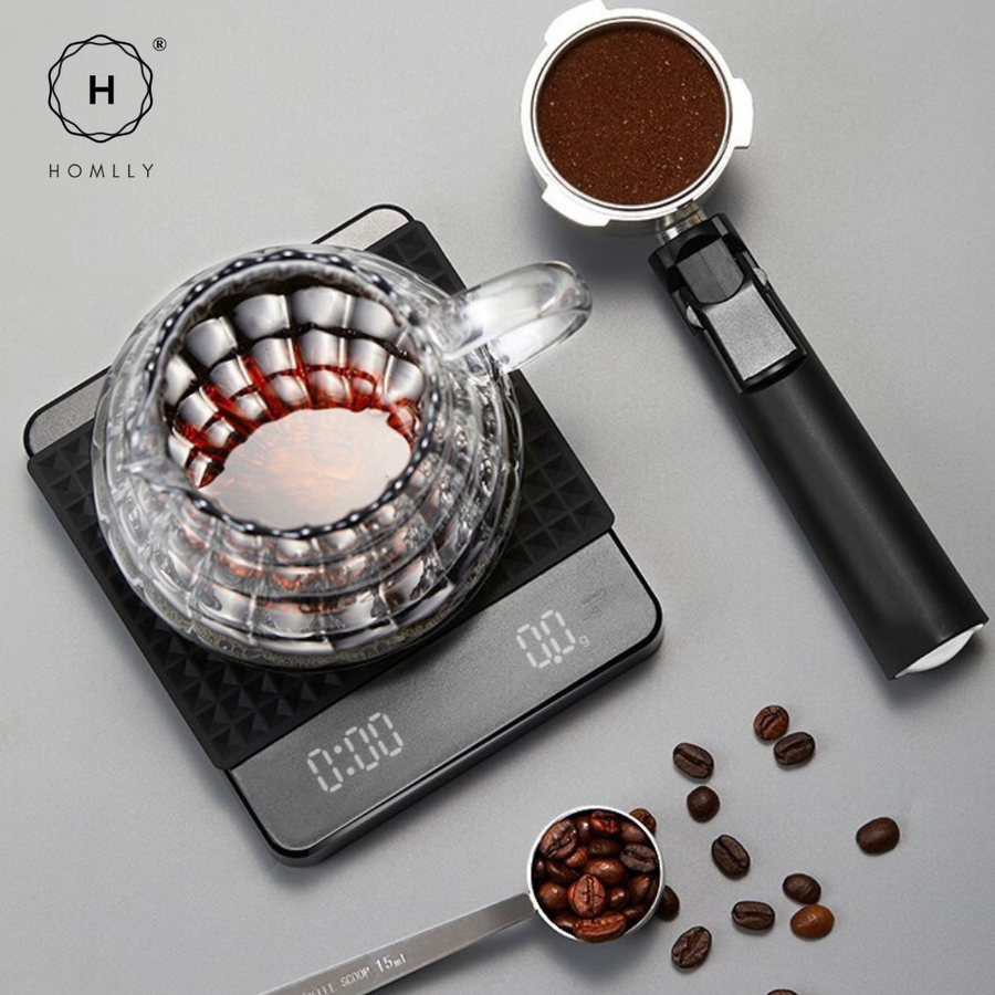 Homlly Blako LED Coffee Scale with Timer Rechargeable Battery