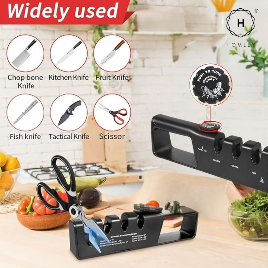 Homlly Revivo Pro Kitchen Knife Scissor Sharpener