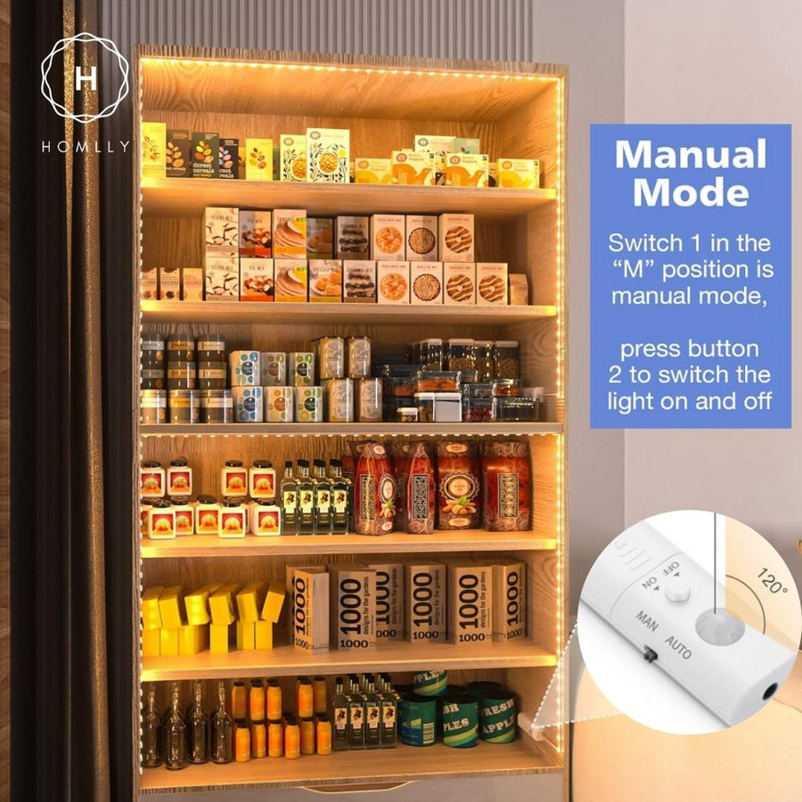 Homlly Motion Sensor Closet Strip Lights for bedroom, kitchen, Bathroom