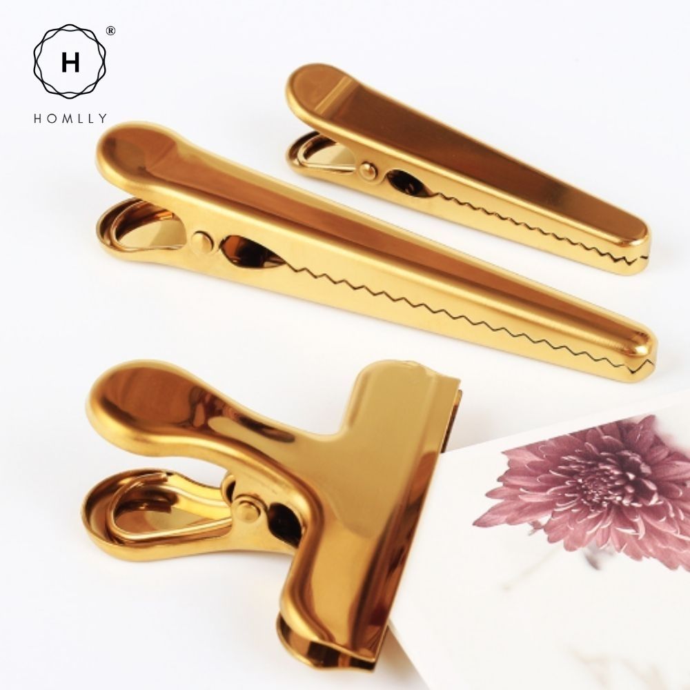 Homlly Keii Gold Stationary Set Dice Clip Ruler Pen Tape Scissor Holder