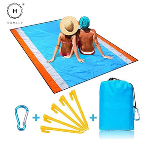 Homlly Sand Free Waterproof Beach Blanket Picnic Mat