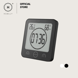 Homlly Bathroom Waterproof Big Digital LCD Wall Clock Timer with Alarm
