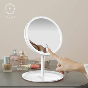 Homlly Basic LED Lights Table Beauty Mirror