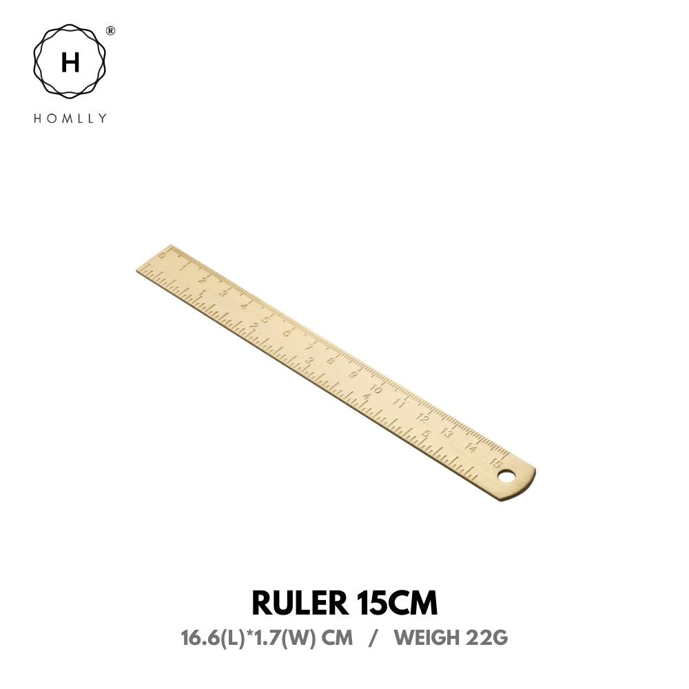 Homlly Keii Gold Stationary Set Dice Clip Ruler Pen Tape Scissor Holder
