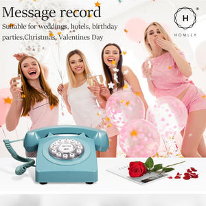 Homlly Retro Phone Recorder: Audio Guest Book Recorder for Parties and Weddings