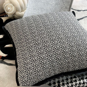 Homlly Houndstooth Decorative Pillow Cushion Covers (Set B)