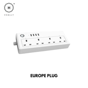 Homlly Smart WIFI Power Strip 4 AC Outlets  4 USB Ports