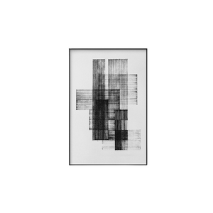 Homlly Monochrome Black Lines Series Painting