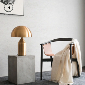 [2nd Chance] Homlly Mid Century Mushroom Brass Table Lamp