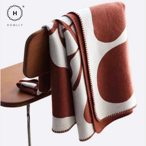 Homlly Leafi Throw Knitted Blanket (130x180 cm)