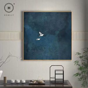 Homlly Dual Bird Crane Wall Painting