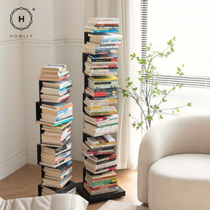 Homlly Sedii Invisible Vertical Standing Tower Rack Book Shelf