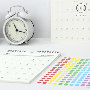 Homlly Desktop Stand up Monthly Planner Calendar (2026)