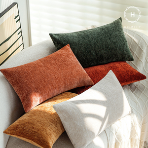 Homlly Konii Chenille Throw Pillow Covers (30x50 CM)