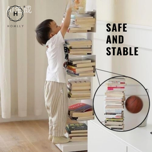 Homlly Sedii Invisible Vertical Standing Tower Rack Book Shelf