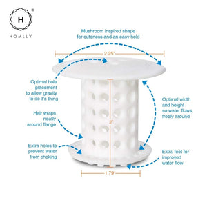 Homlly Tub Shroom Drain Protector Hair Catcher Strainer