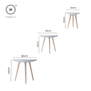Homlly Bosca 3 legged Coffee Round Side Table