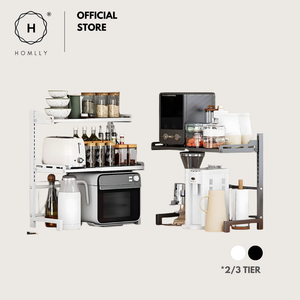 Homlly Codii Expandable Storage Microwave Oven Rack Shelf