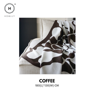 Homlly Leafi Throw Knitted Blanket (130x180 cm)