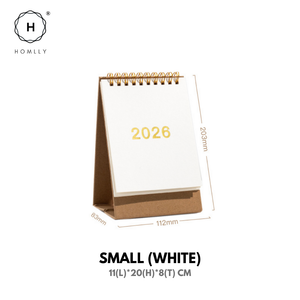 Homlly Desktop Stand up Monthly Planner Calendar (2026)