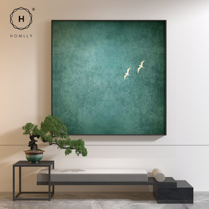 Homlly Dual Bird Crane Wall Painting