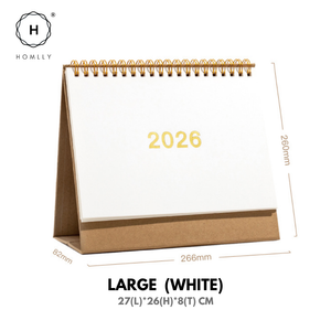 Homlly Desktop Stand up Monthly Planner Calendar (2026)