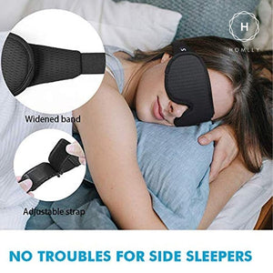 Homlly 99% Blackout 3D Contoured Sleeping Eye Mask Blindfold Shade Cover