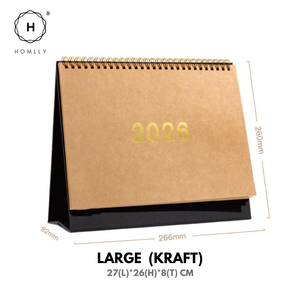 Homlly Desktop Stand up Monthly Planner Calendar (2026)