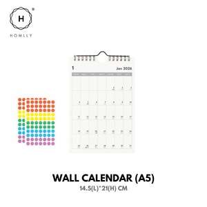 Homlly Desktop Stand up Monthly Planner Calendar (2026)