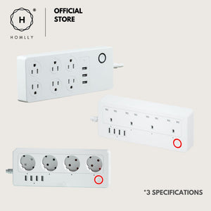 Homlly Smart WIFI Power Strip 4 AC Outlets  4 USB Ports