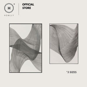 Homlly Monochrome Black Lines Series Painting