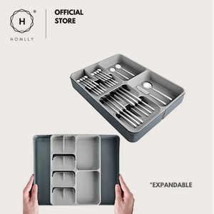 Homlly Drawer Organizer Tray for Cutlery and Knives