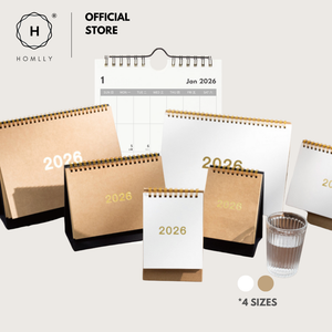 Homlly Desktop Stand up Monthly Planner Calendar (2026)