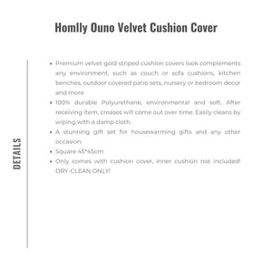 Homlly Ouno Velvet Cushion Cover