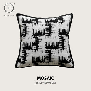 Homlly Monochrome Geotric Decorative Pillow Cushion Cover