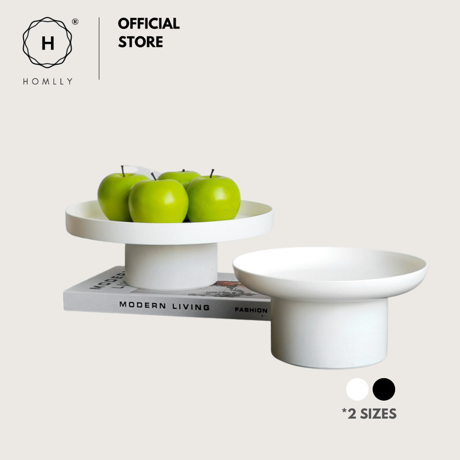 Homlly Uii Round Decorative ABS Storage Tray