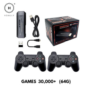 Homlly 4K Full HD 30,000+ /40,000+ / 58,000+ Retro Video Game Console Stick with 2 Wireless Controller