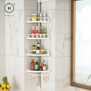 Homlly Extendable Toiletries Pole Rack