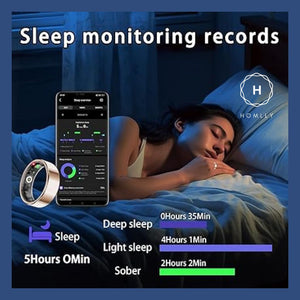 Homlly Smart Health Ring for Fitness, Sleep, and Heart Health