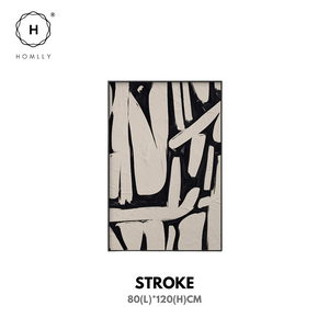 Homlly Monochrome Black Lines Series Painting