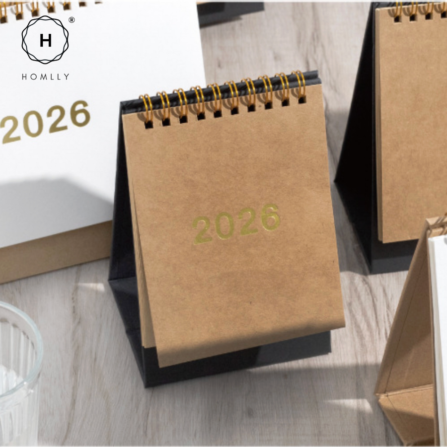 Homlly Desktop Stand up Monthly Planner Calendar (2026)