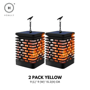 Homlly Outdoor Solar Lantern Lamp (Real Flame mode)