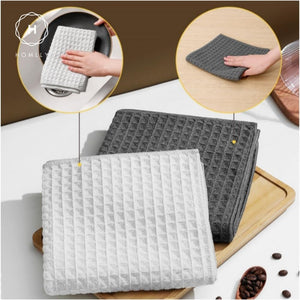 Homlly Multi Purpose Waffle Microfiber Cleaning Cloth (30x30cm)
