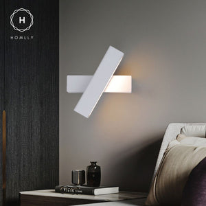 Homlly 330 Degree Rotating Bedside Wall Lamp