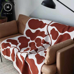 Homlly Leafi Throw Knitted Blanket (130x180 cm)