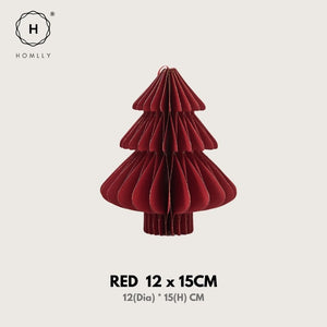 Homlly Paper Christmas Tree Table Hanging Decor Decoration Set