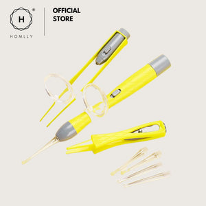 Homlly Ear Wax Removal Cleaning Tool Kit Rechargeable with Magnifier Light